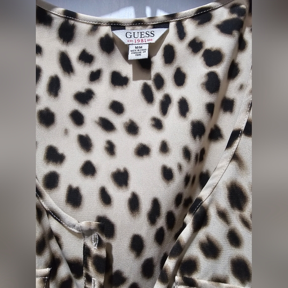 Guess Leopard Print Sleeveless Dress - Picture 4 of 5